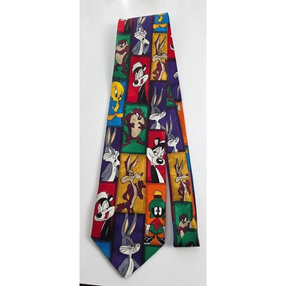 Vintage Syle Looney Tunes Mania Necktie 1993